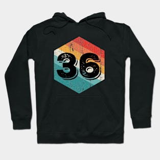 Vintage 1936 Retro Legendary, Birthday Hoodie